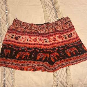 Multi-colored elephant shorts. Size small.